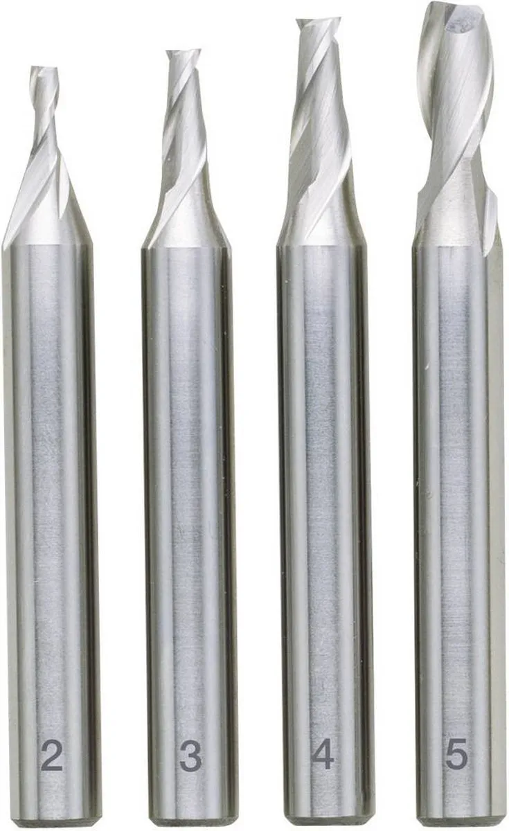 Proxxon Set Schachtfrezen 4-delig DIN327 HSS