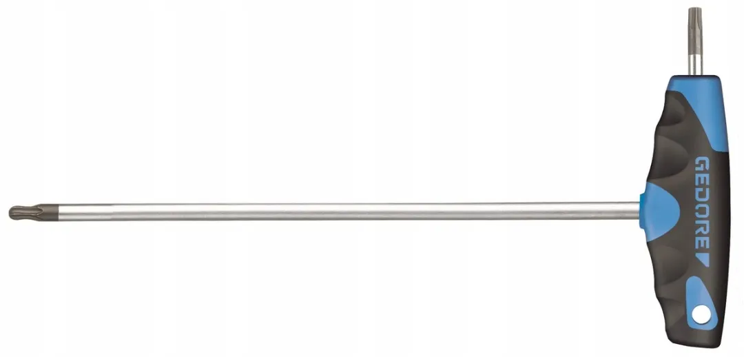 Gedore DT 2143 KTX-007 Torx Inbussleutelset 7-delig - Zwart/Blauw/Zilver