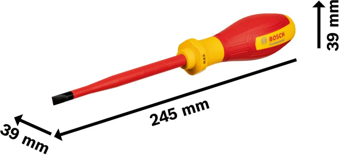 Bosch Professional SL 6.5 VDE Schroevendraaier 1600A02NC4 - Geel/Rood