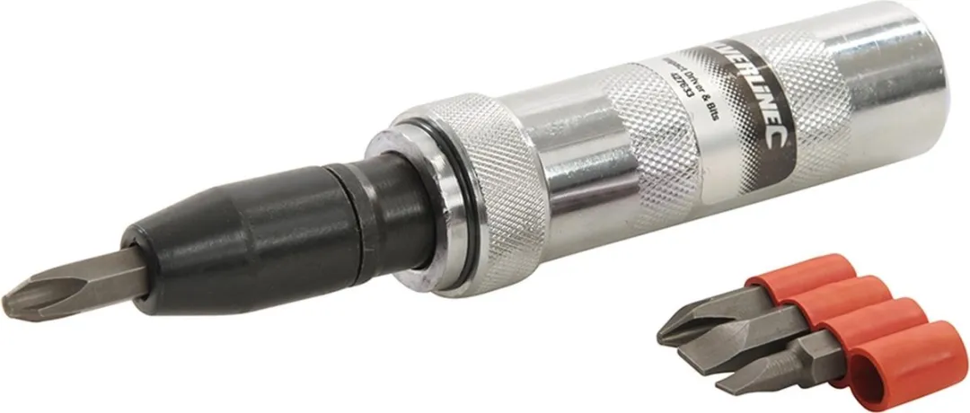 Silverline 5-delige Slagschroevendraaier 427633 - 1/4" - 45-delige Bit Set