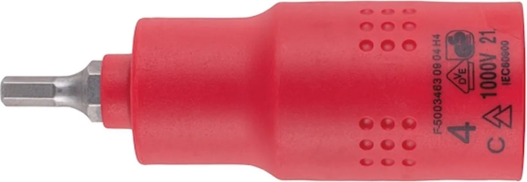 Würth VDE Geïsoleerde Dopsleutel 1/2" 4mm
