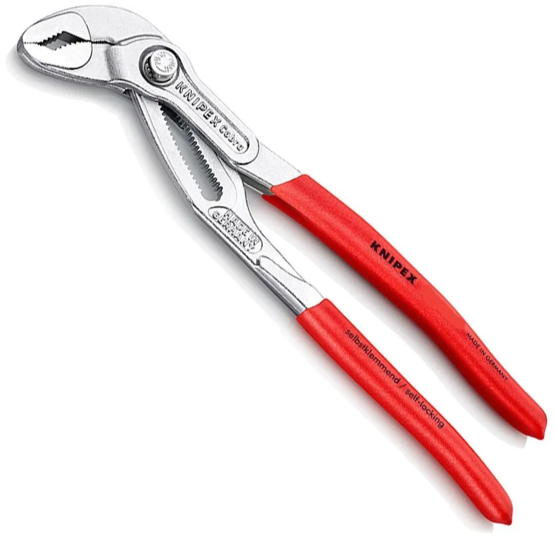 Knipex Cobra HiTech Waterpomptang 300mm - Zilver/Rood - afbeelding 2 van 2