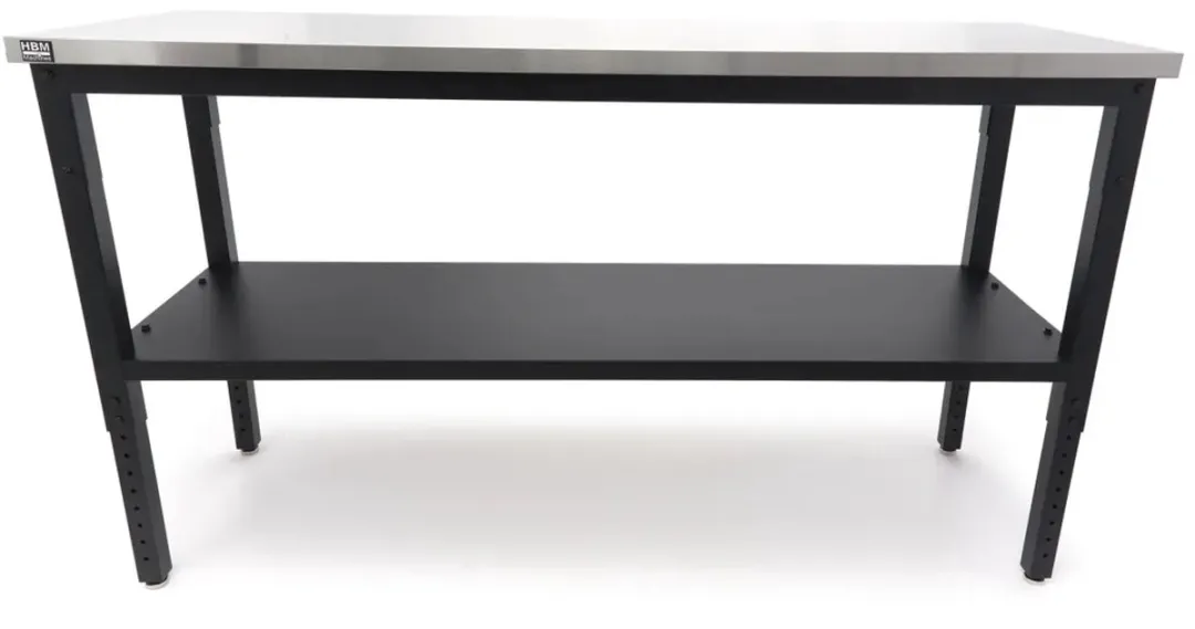 HBM Werkbank RVS 182cm - met Boorhamer