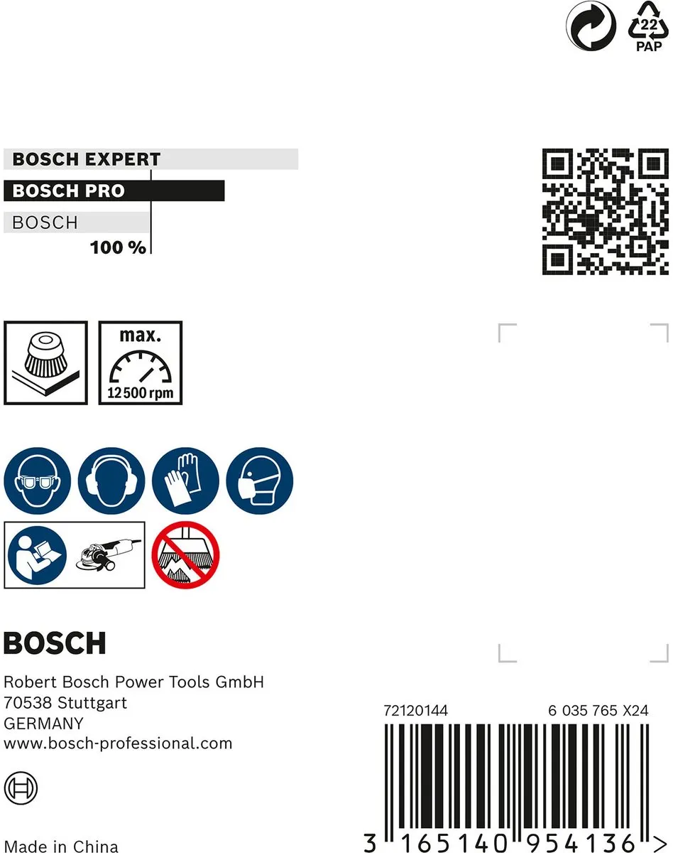 Bosch Professional X-Lock Bekerborstel 75x0,50mm
