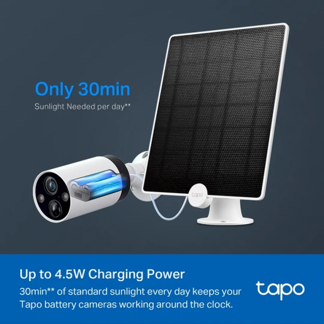 TP-Link Tapo A200 Zonnepaneel - 4.5W IP65 Wit