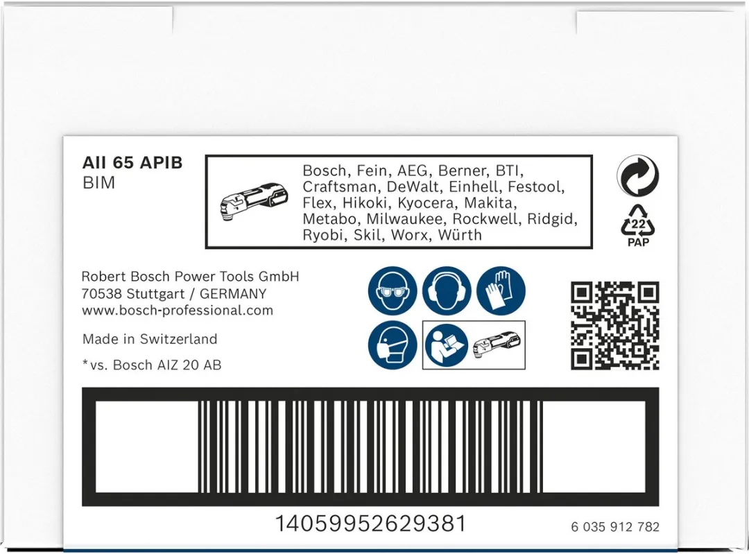 Bosch Professional PRO AII 65 APIB Mes - Oscillerend Multitool
