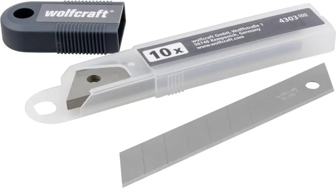 Wolfcraft 10 Afbreekmessen 18mm - Metaal