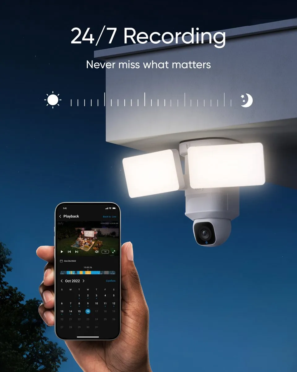 Eufy Security E30 T8426321 Floodlight Camera - 2 Stuks - 2K - 2000 Lumen - Wit