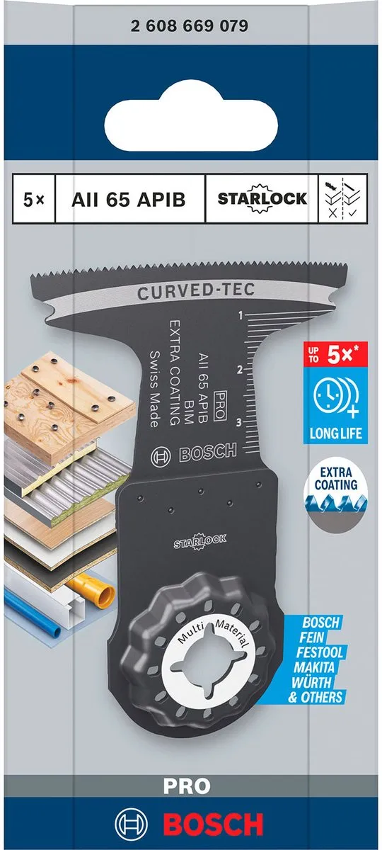 Bosch Professional PRO AII 65 APIB Invalzaagblad 65mm - 5 Stuks