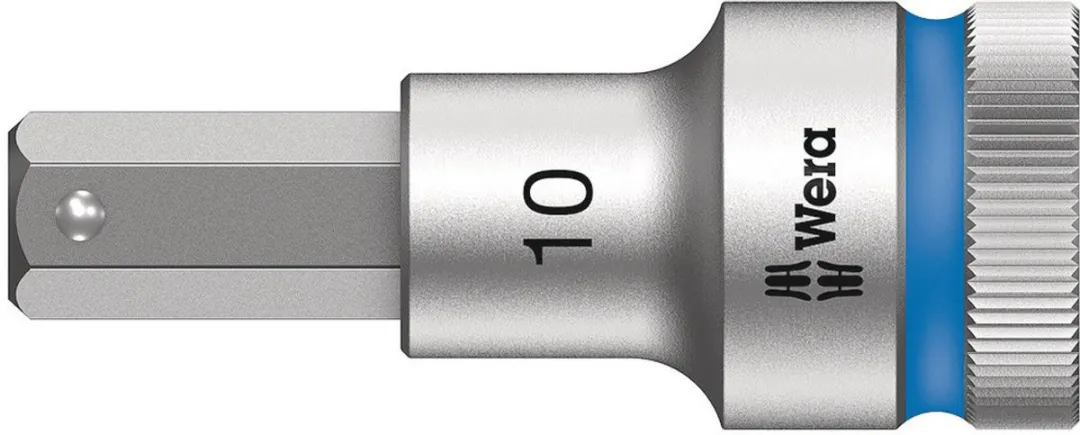 Wera 8740 C HF Zyklop Bitdop 1/2" - 10x60mm - Metaal