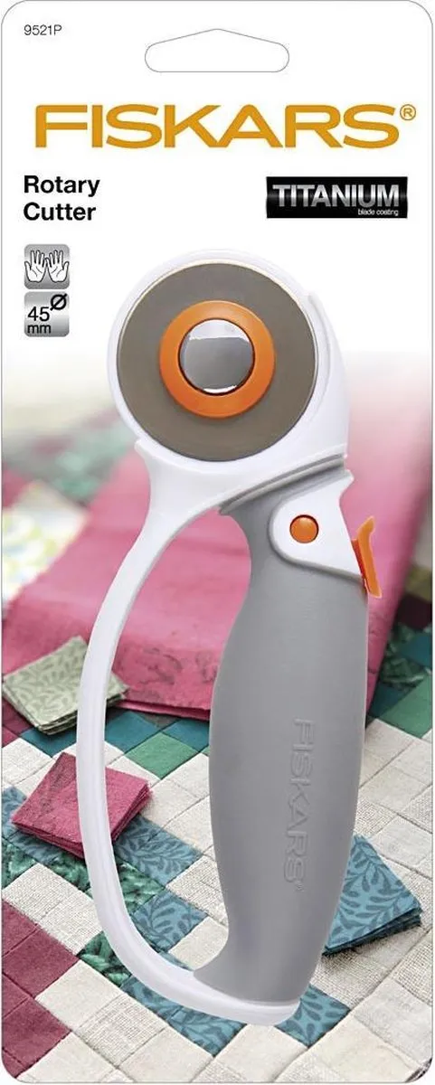 Fiskars Rolmes Easy Blade Ø45mm - Wit/grijs/oranje