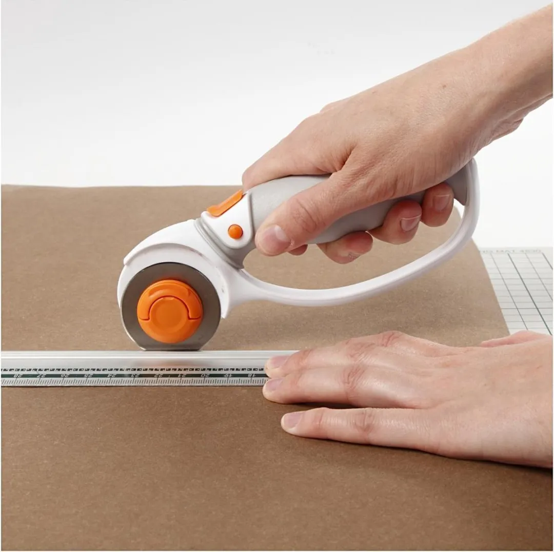 Fiskars Rolmes Easy Blade Ø45mm - Wit/grijs/oranje - afbeelding 6 van 6