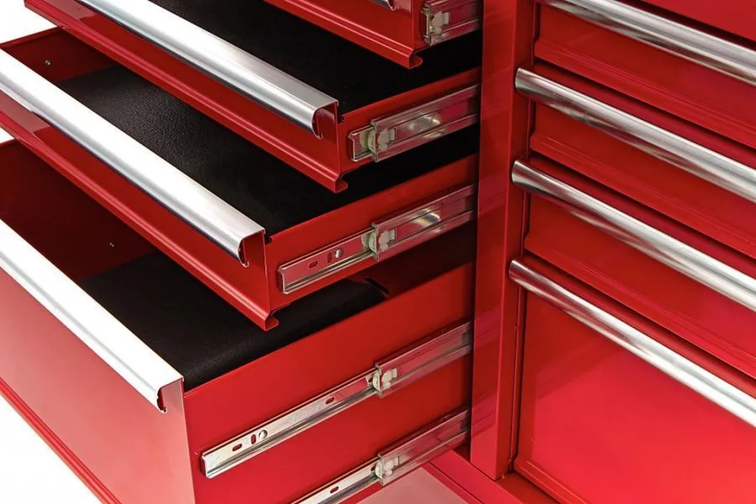 HBM machines Gereedschapswagen 125cm - Rood