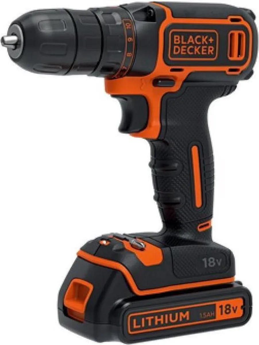 BLACK+DECKER BDCDC18HTSA Accuboormachine 18V - 20-delig gereedschapsset