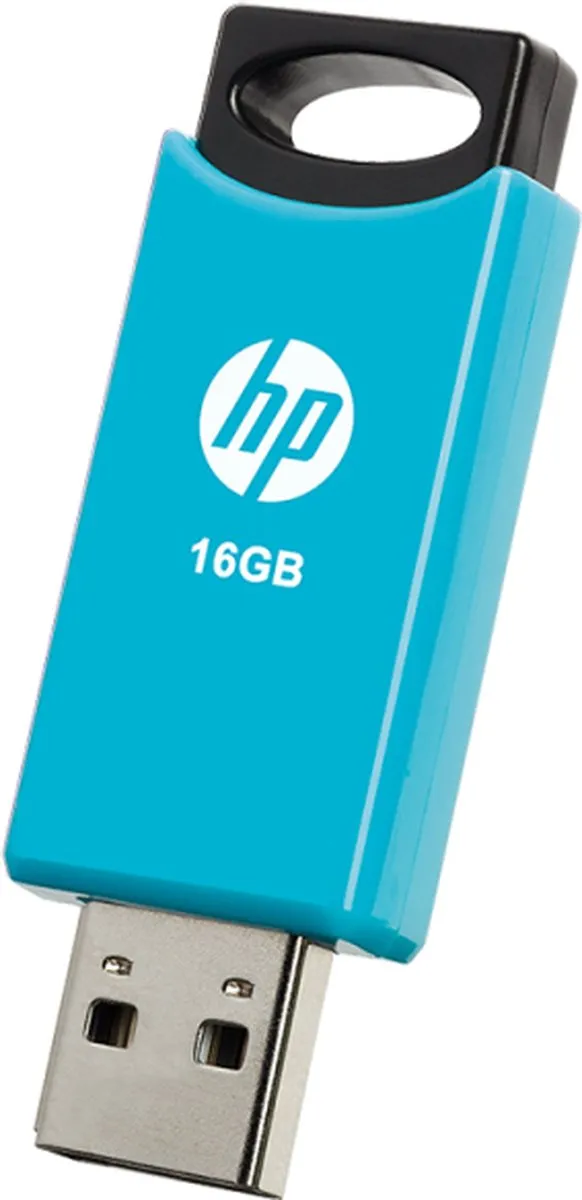 HP v212w USB-flashdrive 16GB - Zwart/Blauw