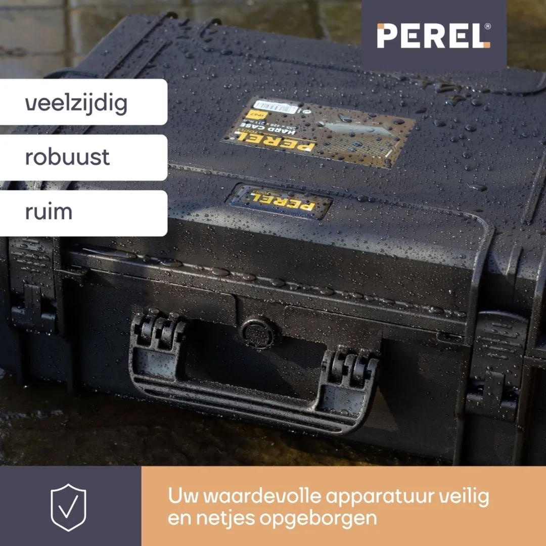 Perel HC430S Harde Koffer - IP67 Waterdicht 464x366x176mm
