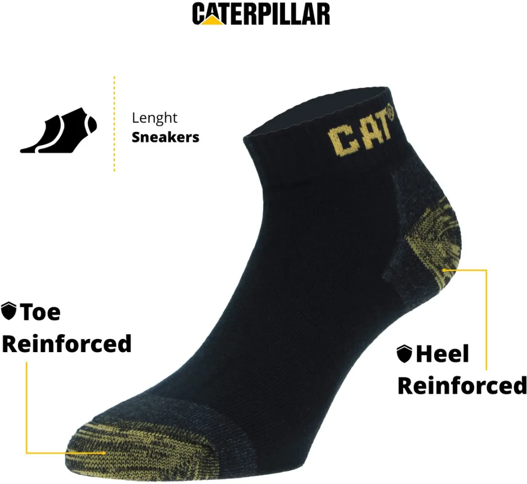 Caterpillar Premium Sneaker Sokken 6 Paar - Zwart - 39-42