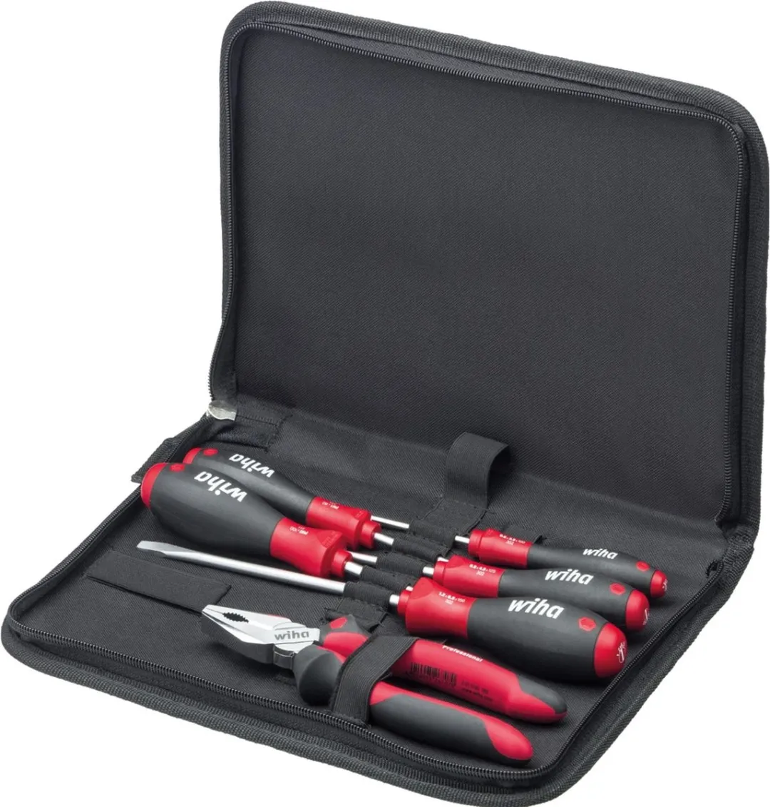 Wiha 33970 Gereedschapsset Handwerker 6-delig - Rood/Zwart