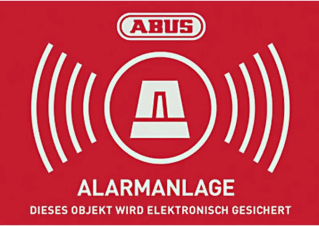 ABUS AU1423 Waarschuwingssticker Alarmsysteem