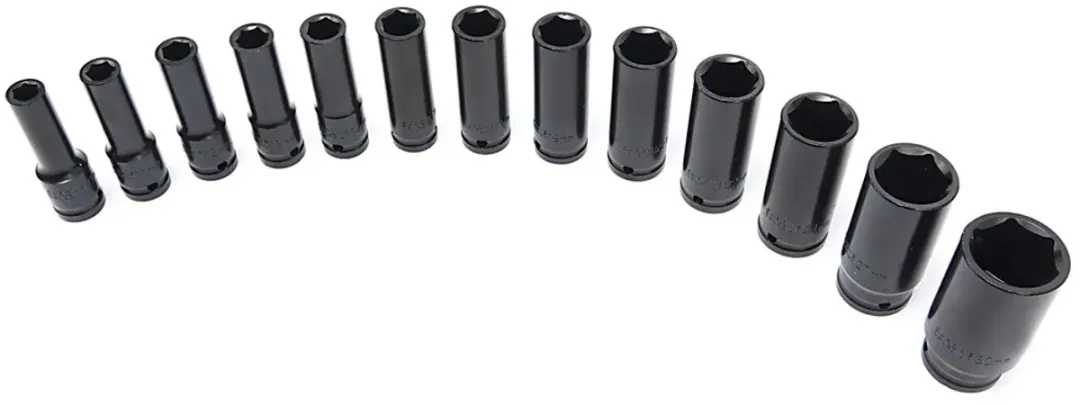 HBM Machines 1/2" Krachtdoppenset 10-30mm - 13-delig - Zwart - afbeelding 6 van 6