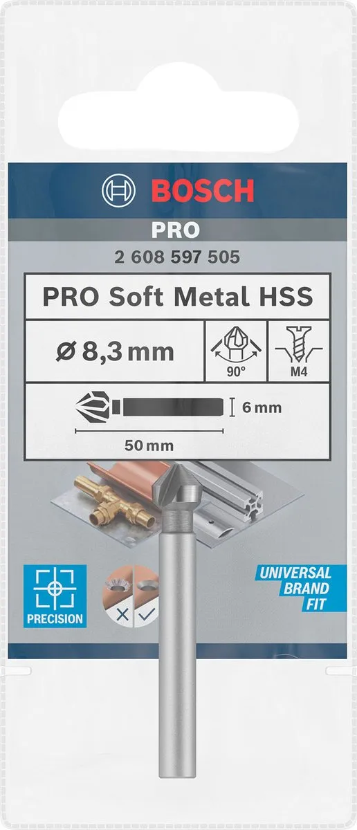 Bosch Professional Verzinkboor 8.3mm - Hout - MPN 2608597505