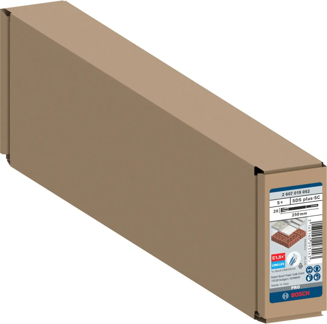 Bosch Professional SDS-Plus Plattebeitel 5 Stuks - Hout