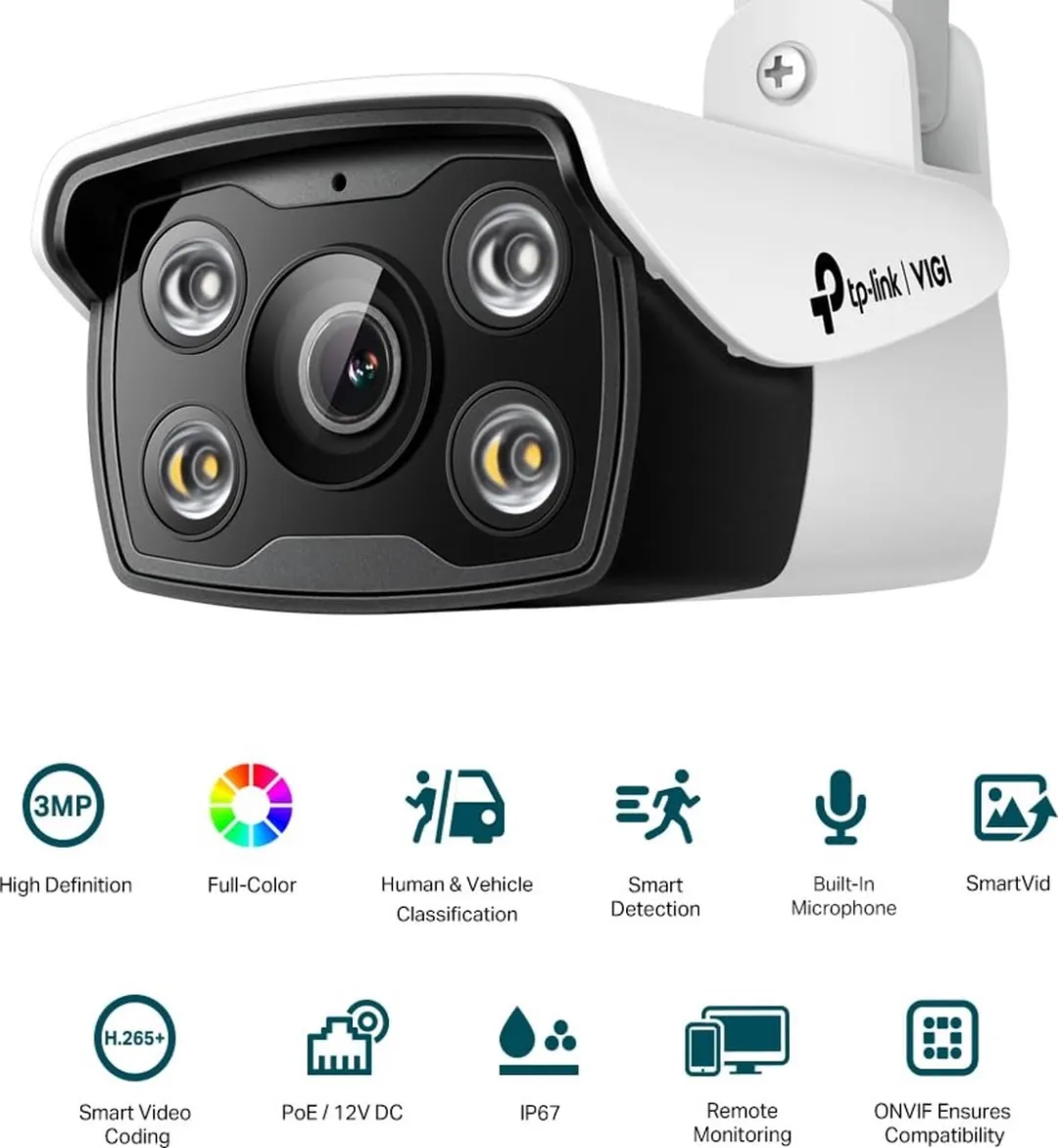 TP-Link VIGI C330 IP-camera 4mm - Wit - afbeelding 6 van 6