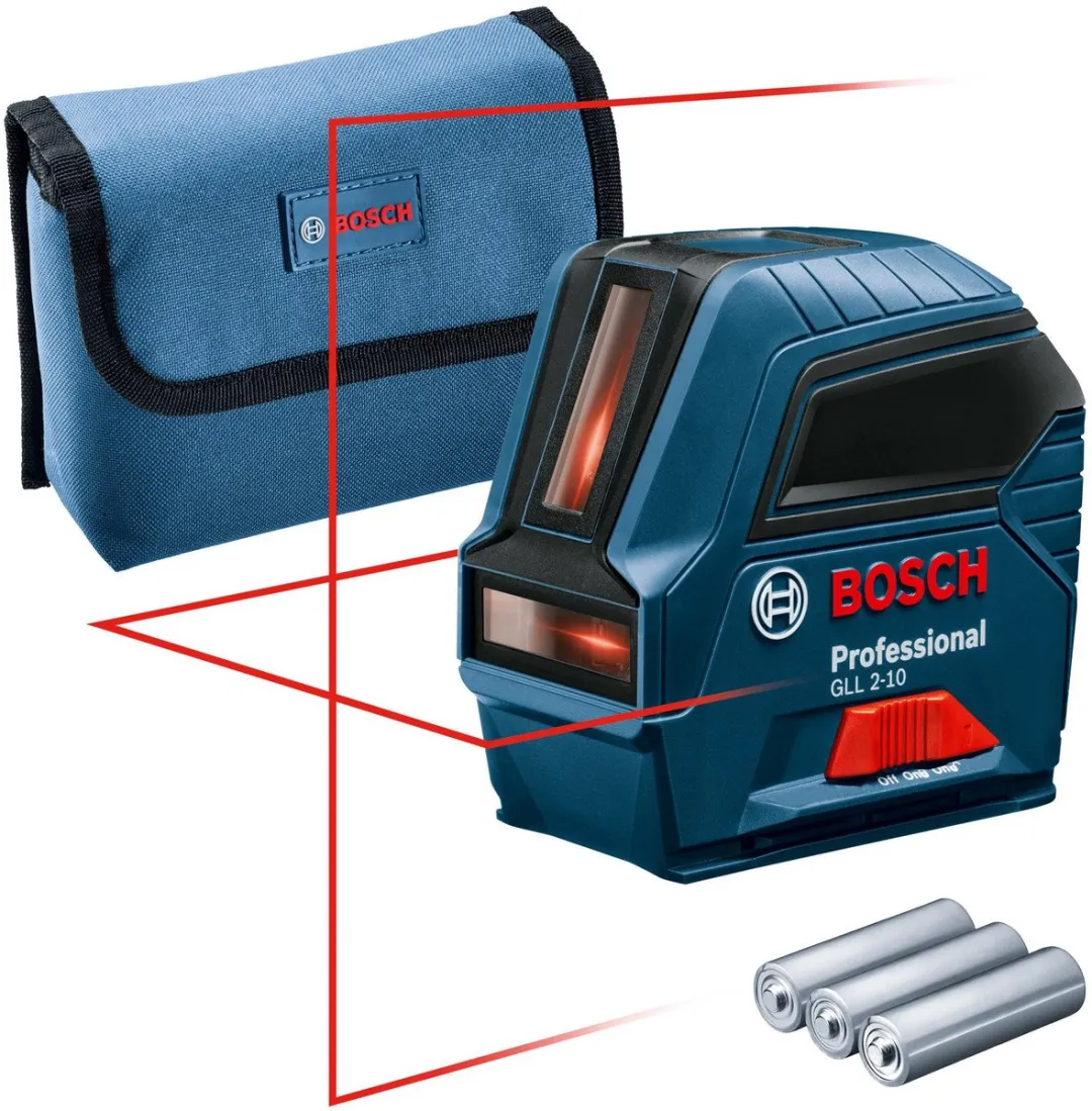 Bosch Professional GLL 2-10 Kruislijnlaser - 3 Libellen