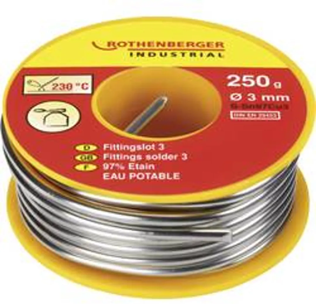 Rothenberger 45255 Soldeertin Sn97Cu3 - 250g - 3mm
