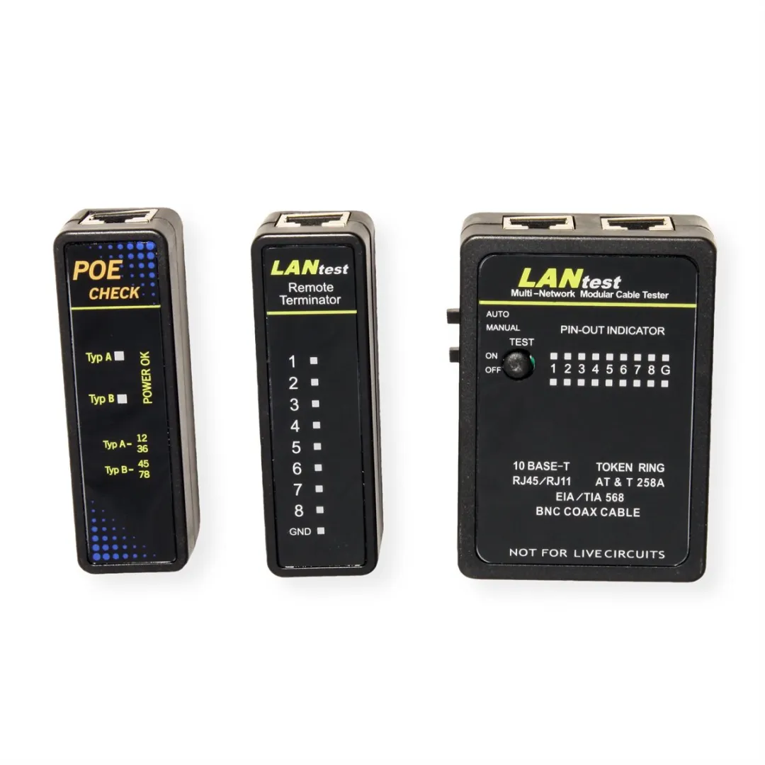 Value LANtest Multi-Network Kabel- & PoE-Tester - diverse kleuren - afbeelding 6 van 6