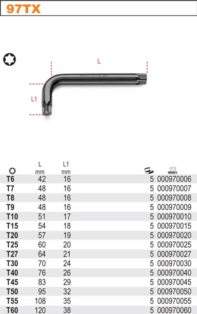 Beta Torx Inbussleutel T25
