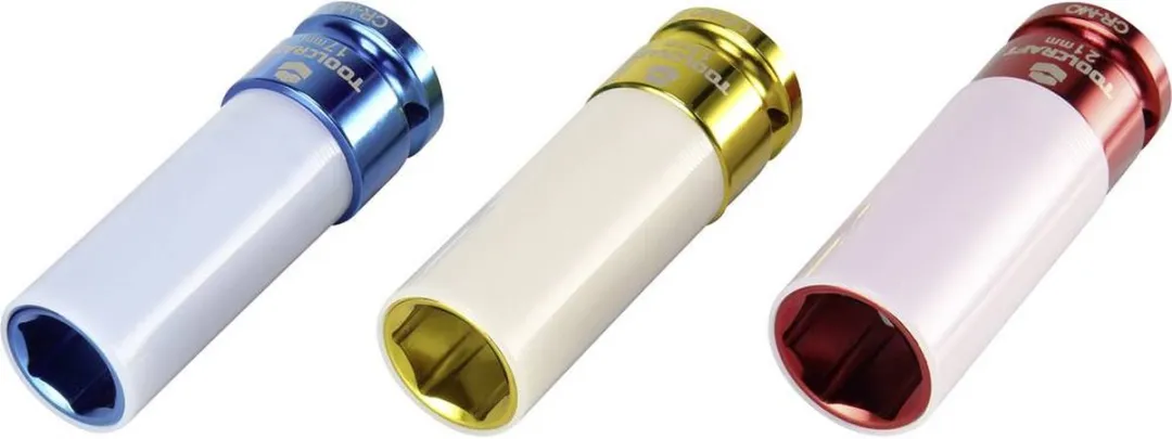 TOOLCRAFT 1544321 Dopsleutelset 1/2" 3-delig - afbeelding 6 van 6