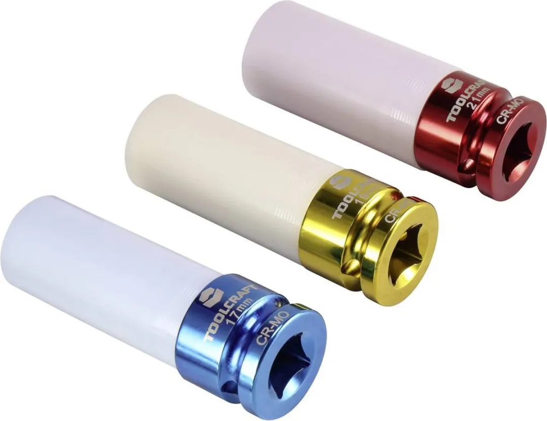TOOLCRAFT 1544321 Dopsleutelset 1/2" 3-delig