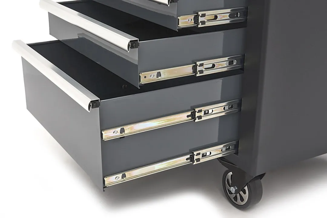 HBM Verrijdbare Gereedschapswagen 114cm - 5 Lades - Zwart/Grijs