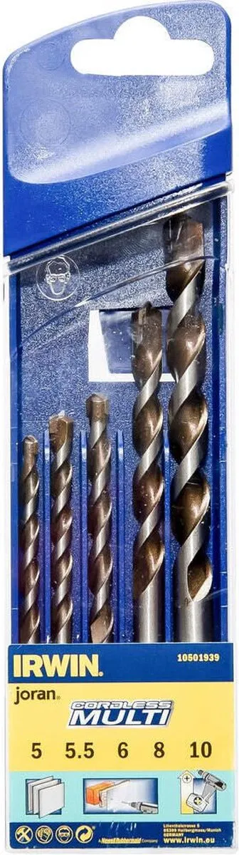 Irwin Multimateriaalboren Set 5-delig
