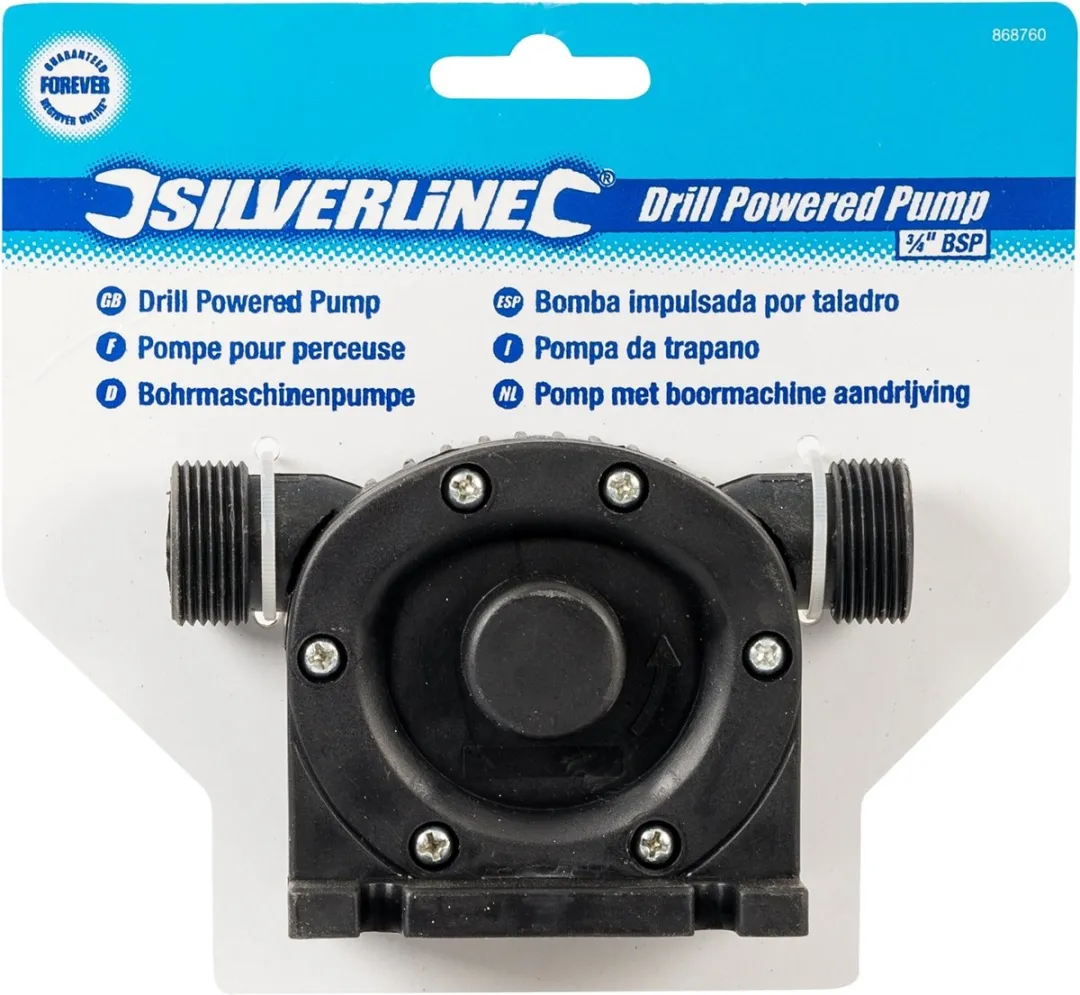 Silverline Pomp met Boormachine Aandrijving 3/4" BSP