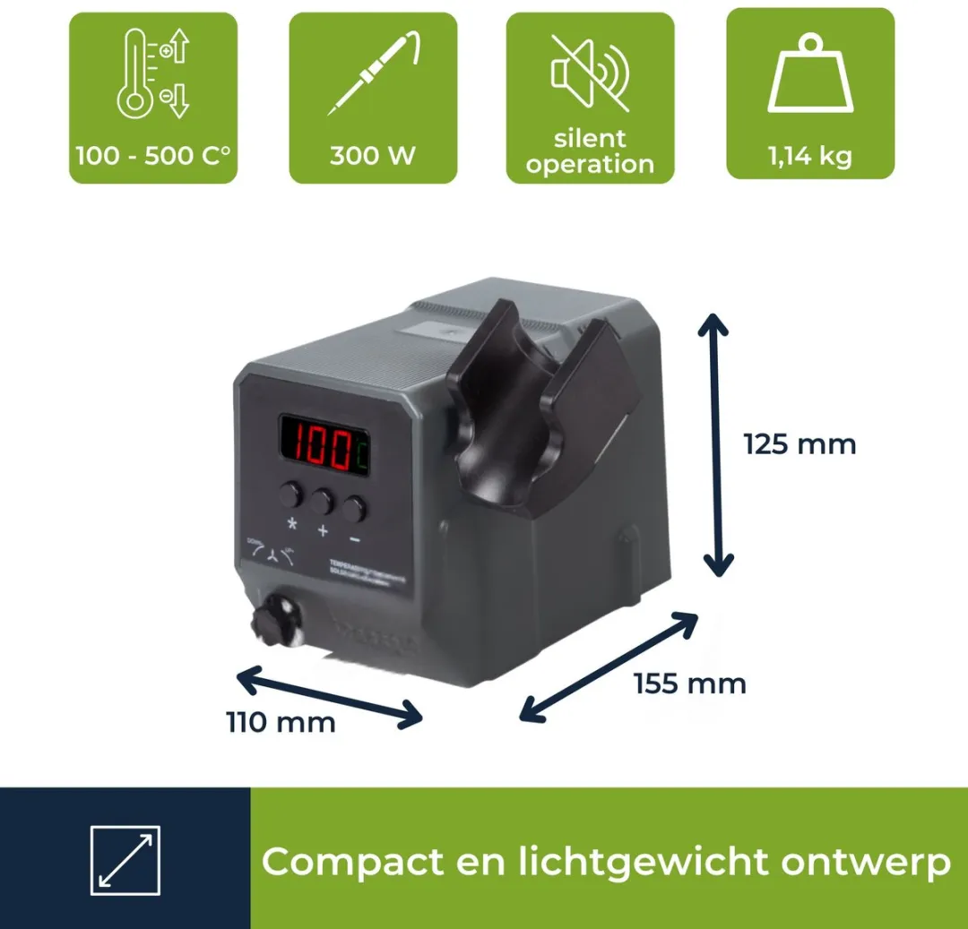 Velleman VTSS210 Soldeerstation SMD 300W - 100-500°C