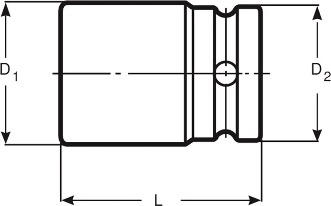 Bahco Dopsleutel 16mm 1/2" - 16x38mm - Zwart