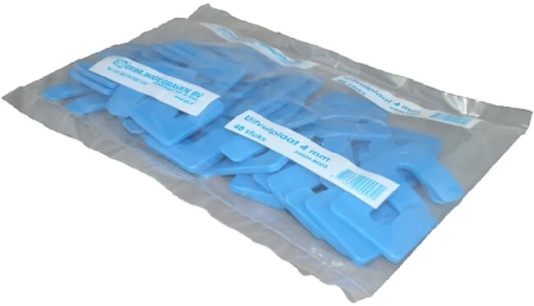 GB Uitvulplaatjes met sleuf 144 Stuks - 50mm - Rood