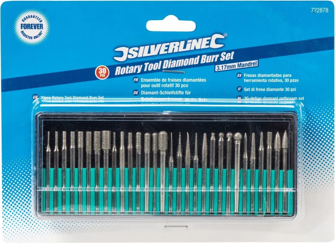 Silverline Diamant Slijpstenen 30-delig Ø3.17mm