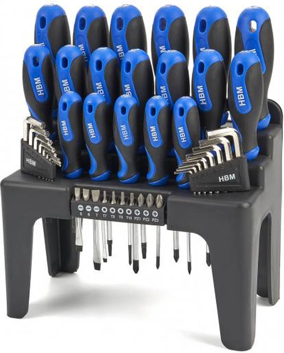 HBM Profi 44-delig Soft Grip Schroevendraaierset