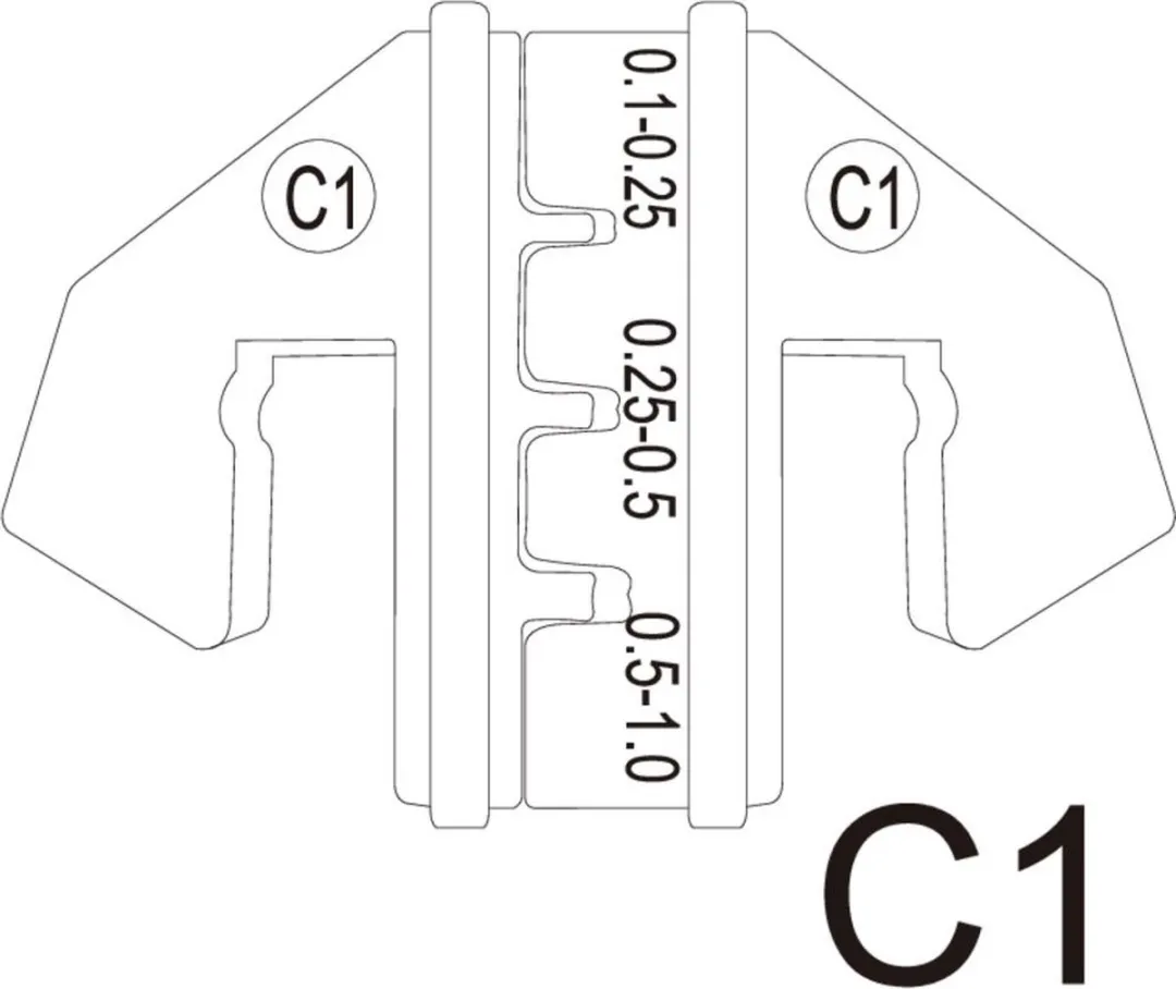 TOOLCRAFT PLE-0C1 Krimpstekkers 0.1-1mm² - Kleurloos