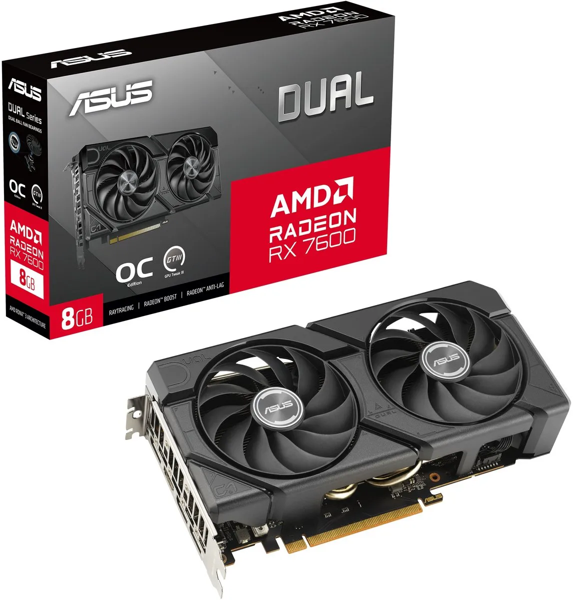 ASUS Dual Radeon RX 7600 EVO OC 8GB