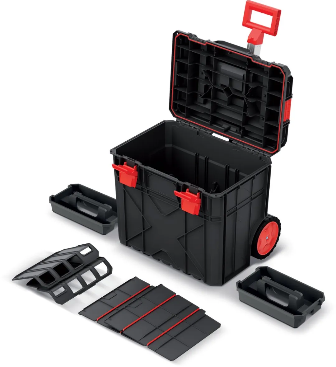 Prosperplast X-Block PRO-TOOLBOX-TROLLEY - Zwart - afbeelding 2 van 4