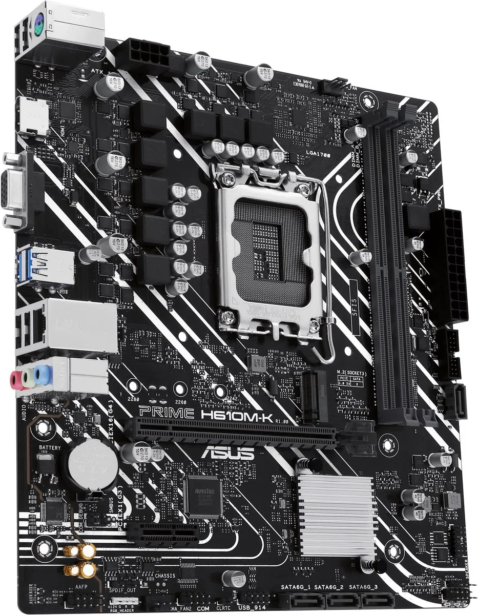 ASUS Prime H610M-K LGA1700 Moederbord - Micro-ATX