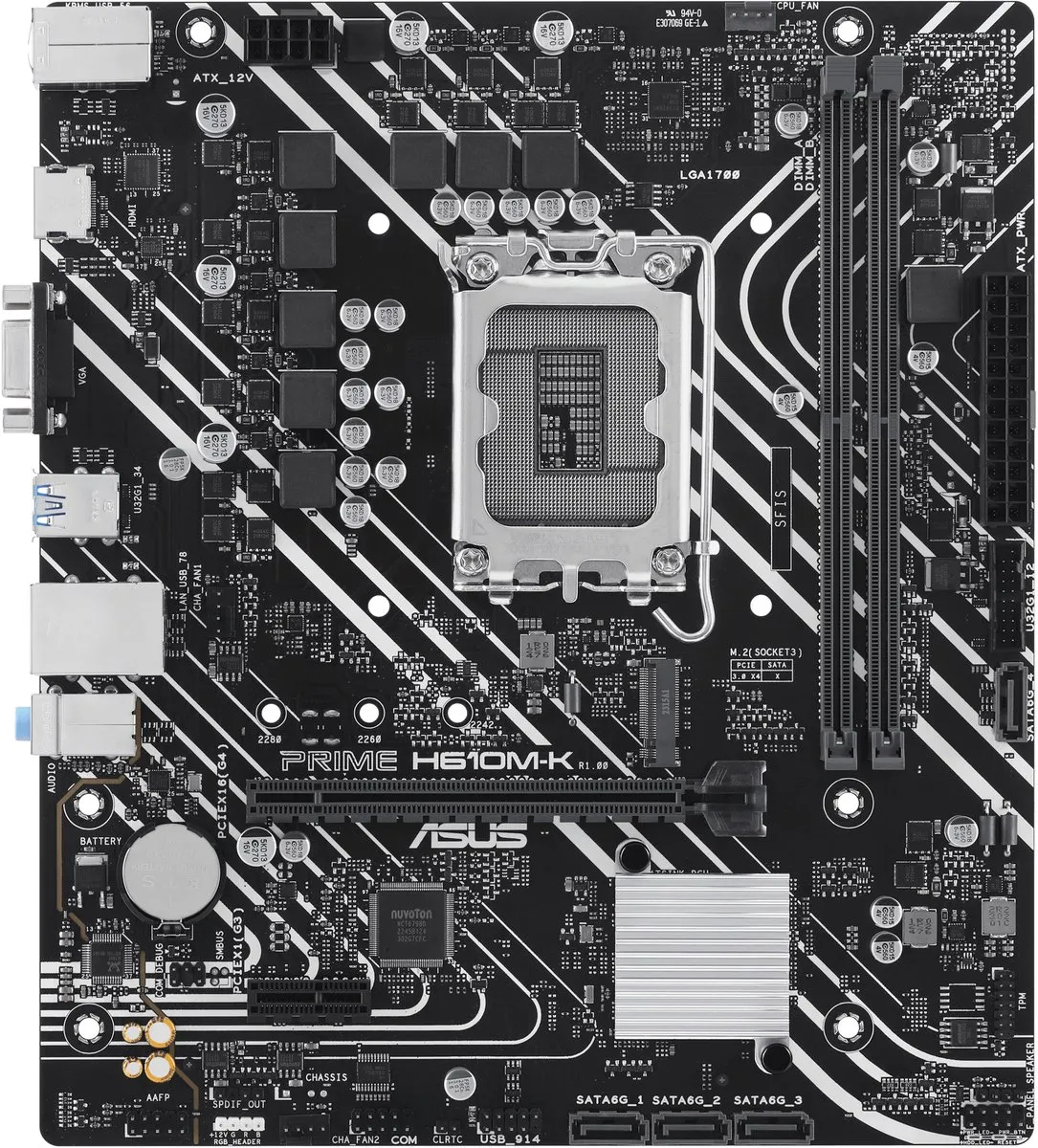 ASUS Prime H610M-K LGA1700 Moederbord - Micro-ATX - afbeelding 6 van 6