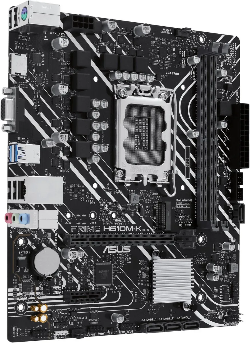 ASUS Prime H610M-K LGA1700 Moederbord - Micro-ATX