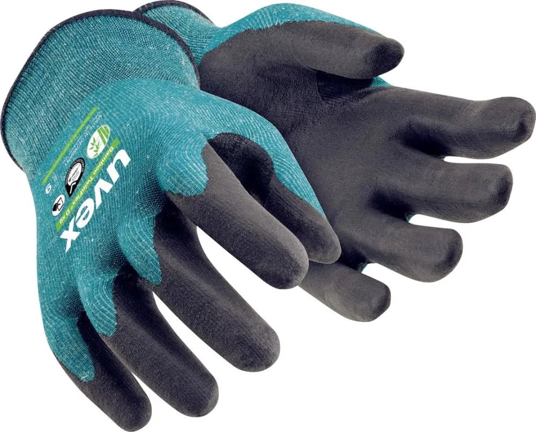 Uvex Bamboo TwinFlex D XG 6009012 Snijbeschermingshandschoen - Maat 12 - Blauw/Zwart