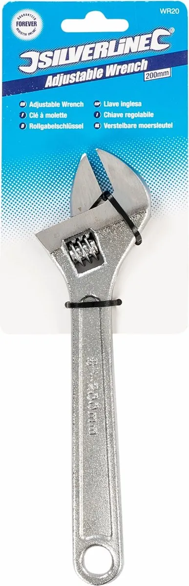 Silverline Verstelbare Moersleutel 200mm - 22mm