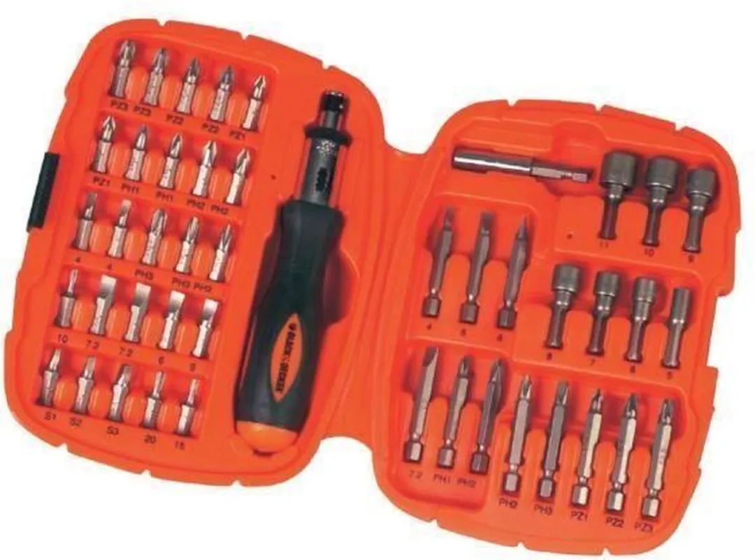 BLACK+DECKER A7039 Ratelschroevendraaier & Bitset 45-delig